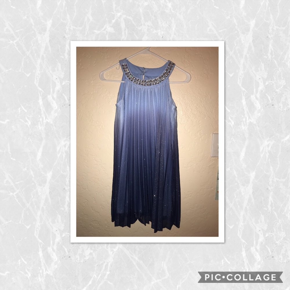 Ombré blue Specklers dress